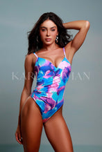 Load image into Gallery viewer, Aqua Viva Lateral Pleat One Piece