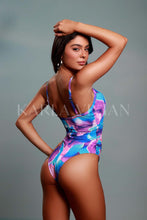 Load image into Gallery viewer, Aqua Viva Lateral Pleat One Piece